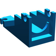 Lego základna pro dělo 2x4, modrá (252723)
